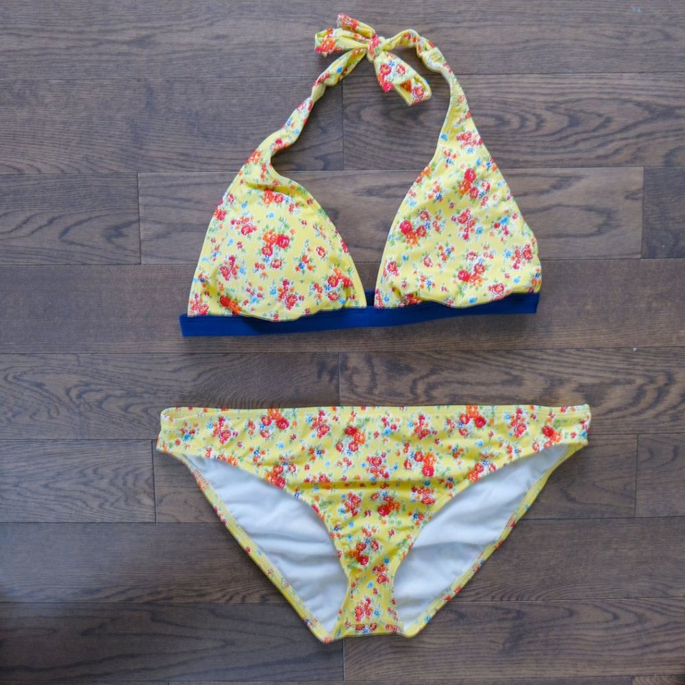Tommy Hilfiger Yellow Floral 2 piece bikini